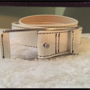 Cole Haan White Patent Leather Belt (FINAL PRICE)